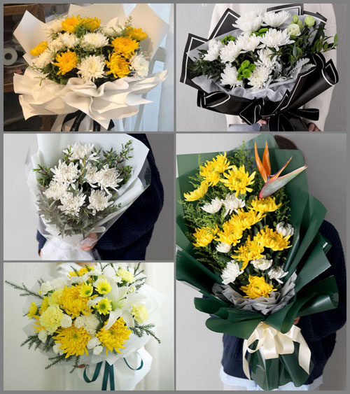 河南郑州新郑市薛店镇庙东陈村白事花束代送